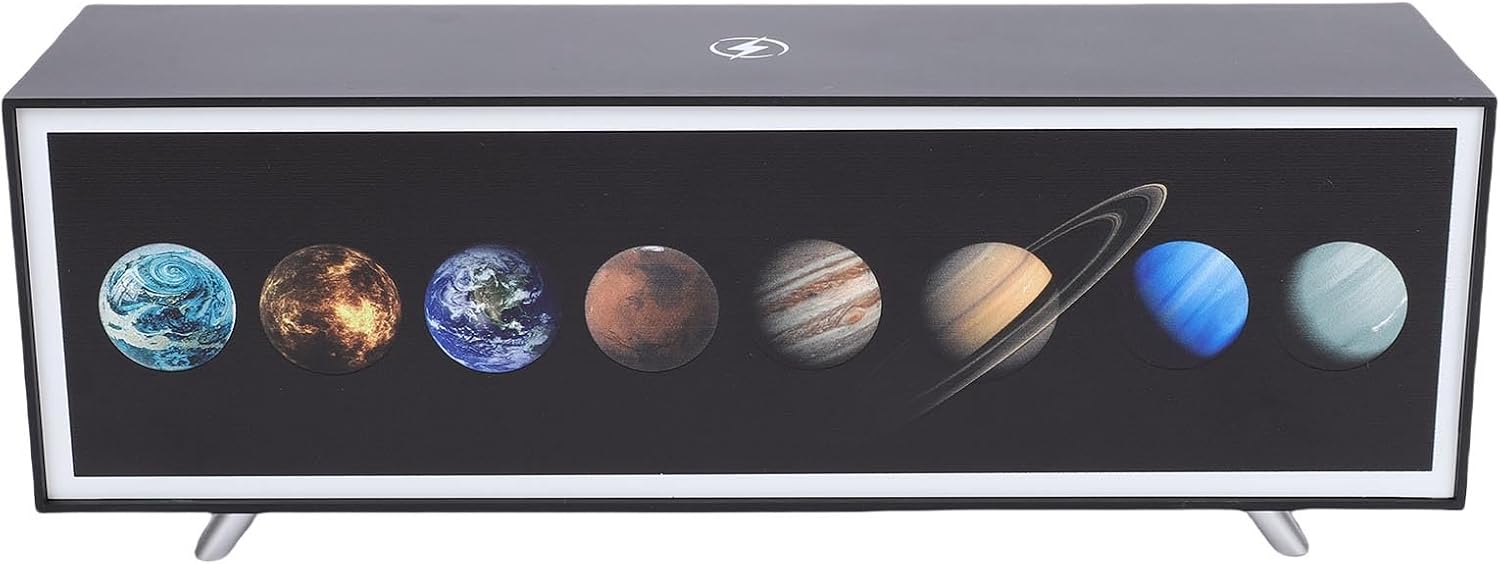 FTVOGUE LED Bedside Light, ABS Material, 3 Color Stepless Dimming, Touch Control, Portable Night Light for Home Decor (Planets)
