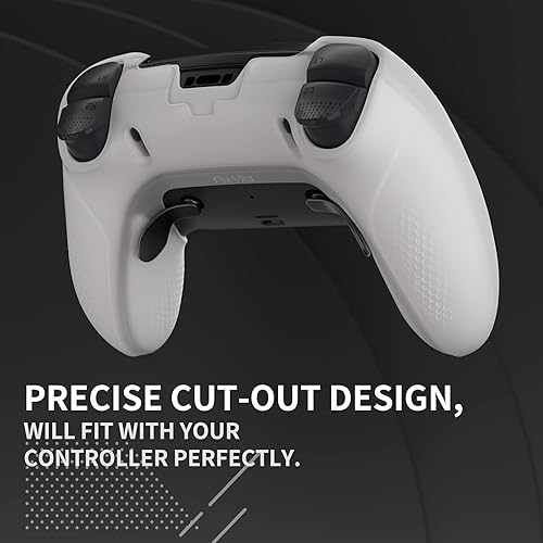 Miniatura 5 de PlayVital Ninja Edition Glow in Dark Half-Covered Silicone Cover for ps5 Edge Wireless Controller, Ergonomic Protector Soft Rubber Case for ps5 Edge