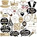 Happy New Year Hanging Swirls - Pack of 36 | New Years Eve Party Supplies 2020 | New Year Party Decorations 2020 | Great for New Years Party Decoration 2020 | Hollywood Oscar NYE Decorations 2020