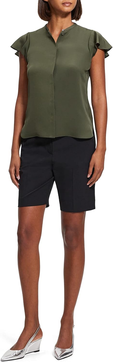 Theory Womens Ruffle Sleeve Top - Image 2