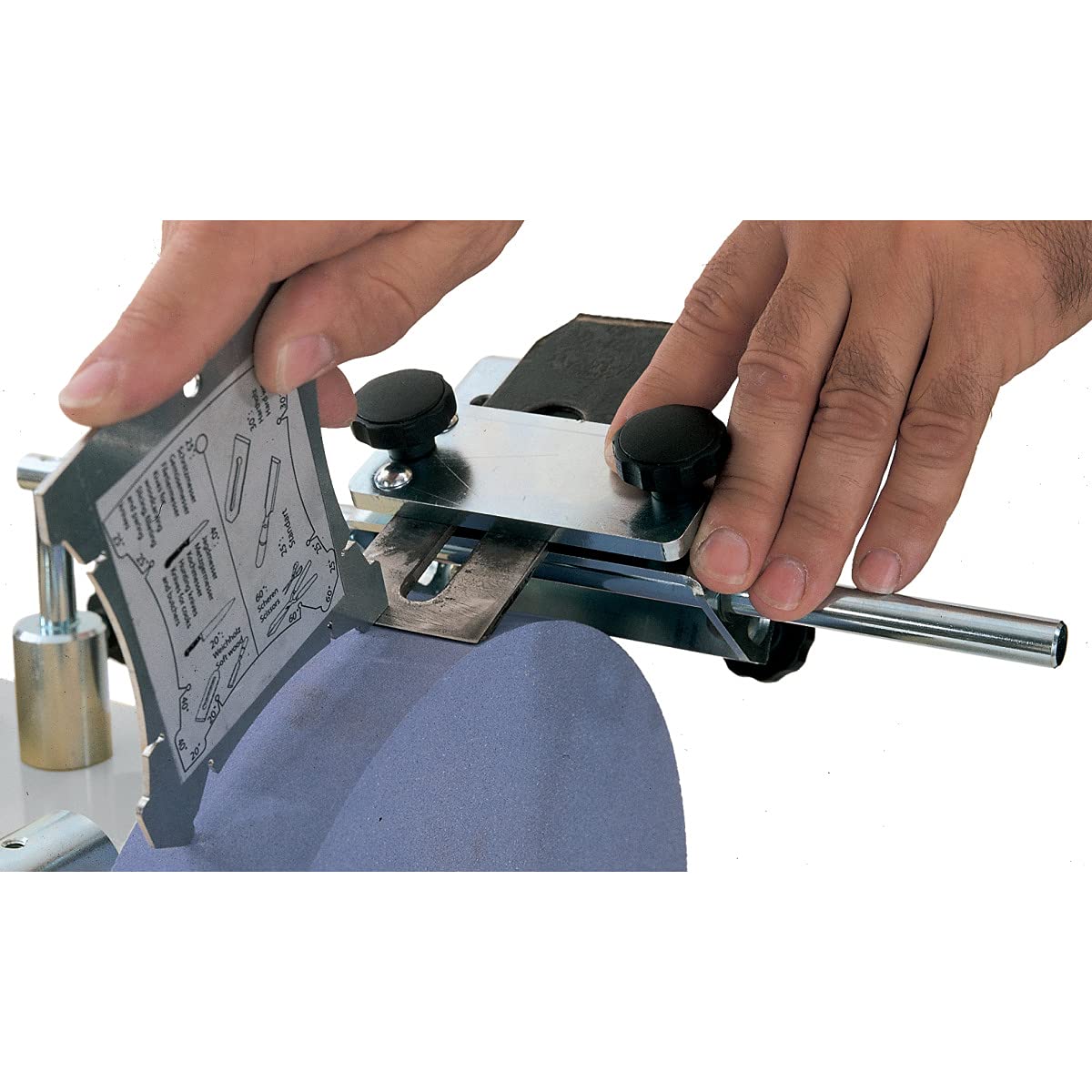 HOLZSTAR 5760052 Guide d'angle pour affûtage meule diamètre 250 mm