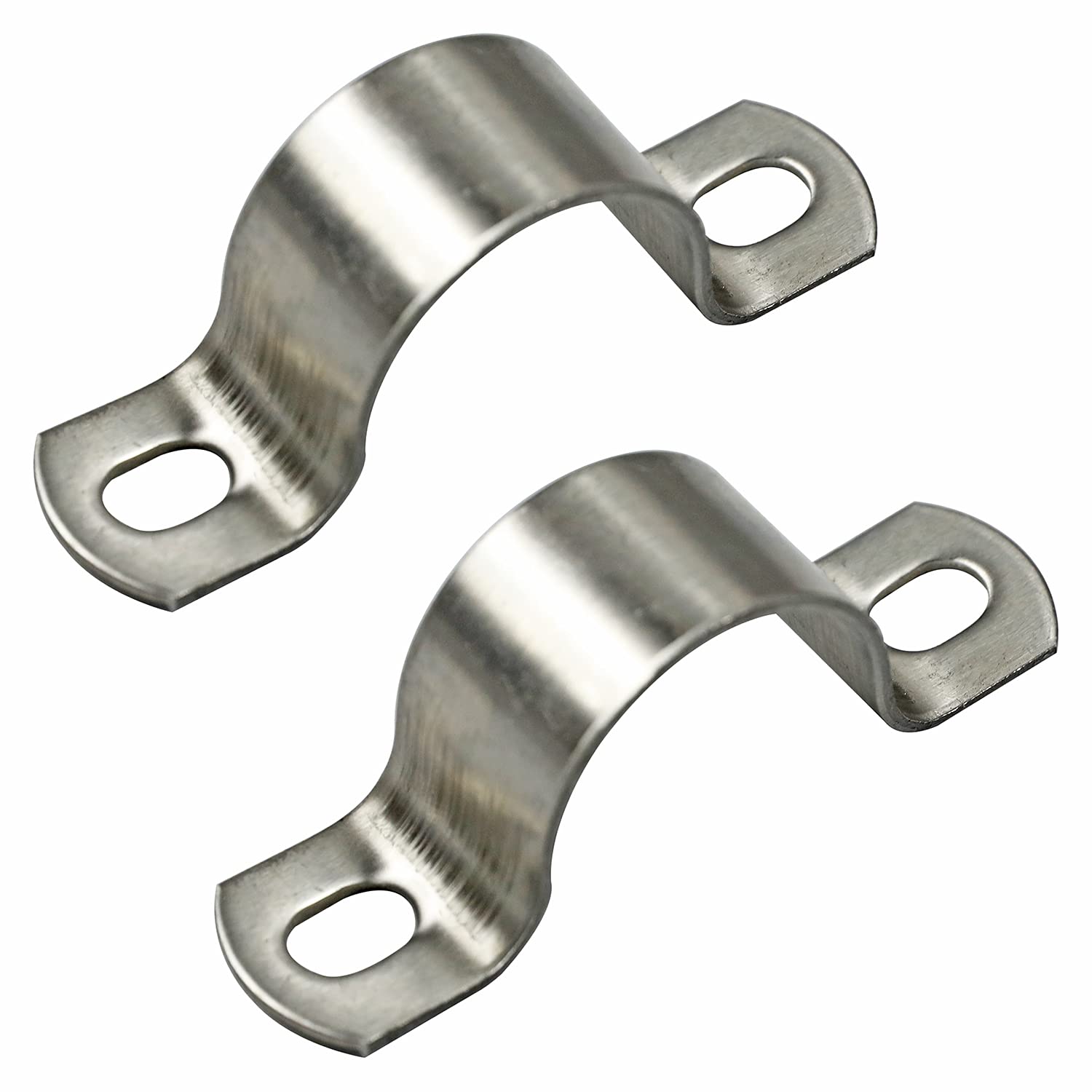 Buy 2 Inch Heavy Duty 2 Holes Pipe Straps,10 Pack U Tube Clamps