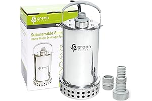 Green Expert 1HP Submersible Sump Pump: Your Ultimate Water Removal Solution