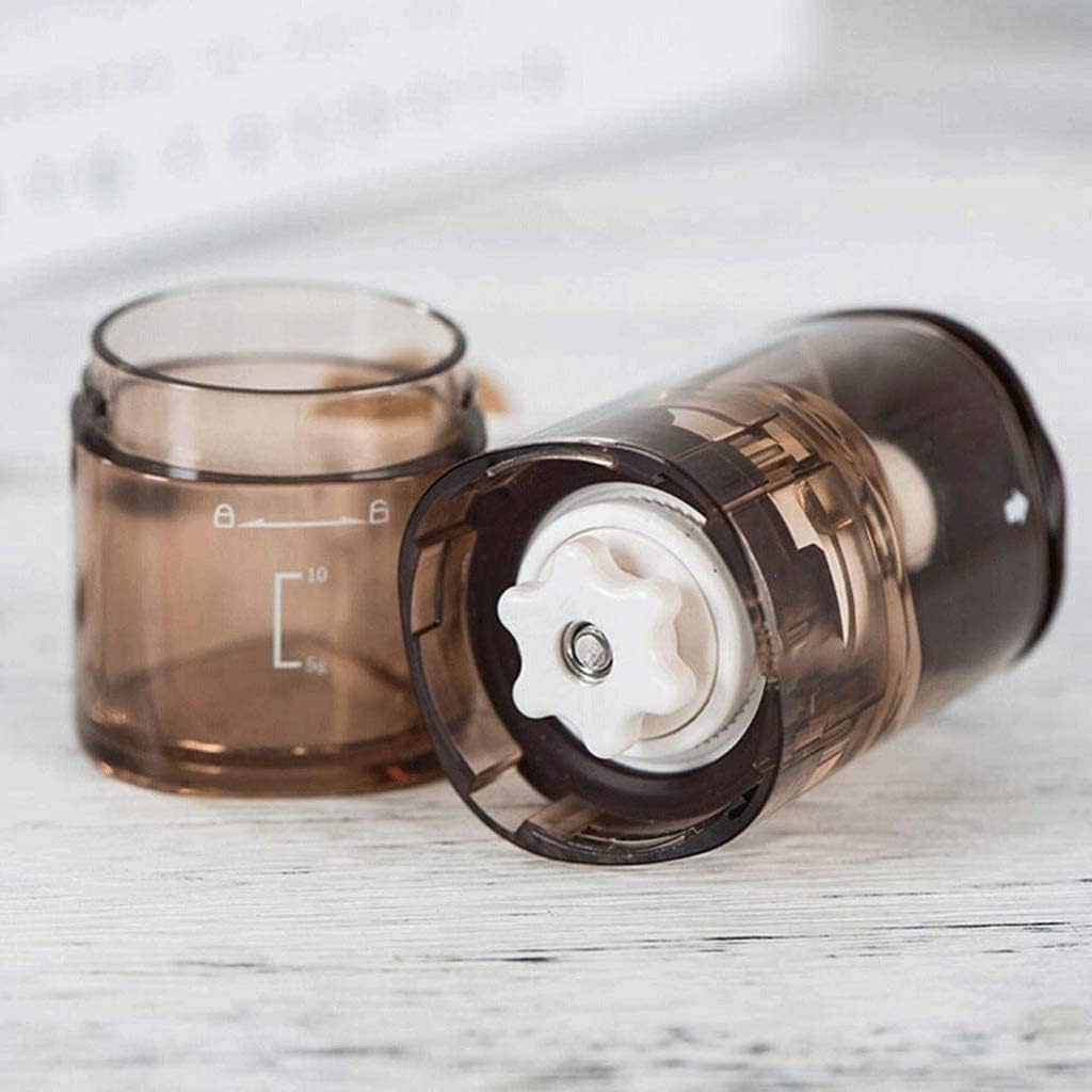 Manual Coffee Bean Grinder, Ceramic Grinding Core Transparent Coffee Machine, Hand Held Coffee Mill with Stainless Steel Thickened Handle, for Drip Coffee