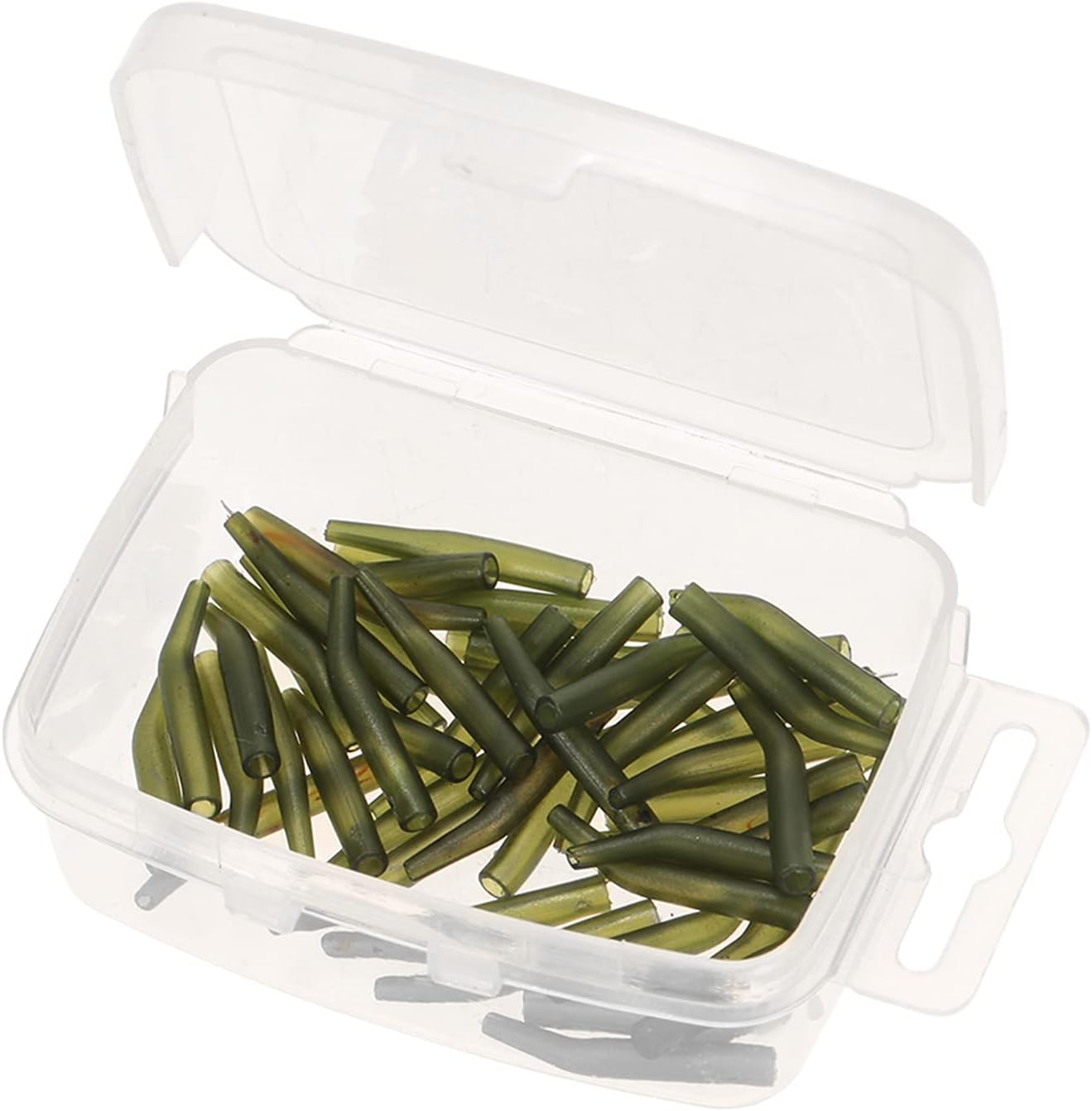 SHUBIAO Rig Aligner,50Pcs/Lot Carp Fishing Hook Sleeve Hair Rig Line