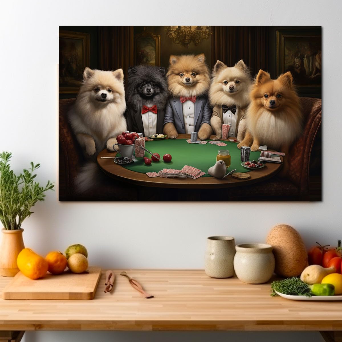 ボイプラ2 アーカイブ展 ポップアップ プリントフォト キム イヌ セット ② Amazon.com: Generic HOENT7223 - Dogs Playing Poker - Pomeranian