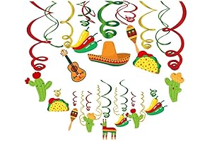 30Ct Mexican Hanging Swirls for a Joyful Fiesta Ambiance