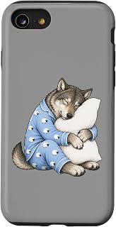 Wolf Sleeping in Cute Pajamas Sleep Case for iPhone SE (2020) / 7/8