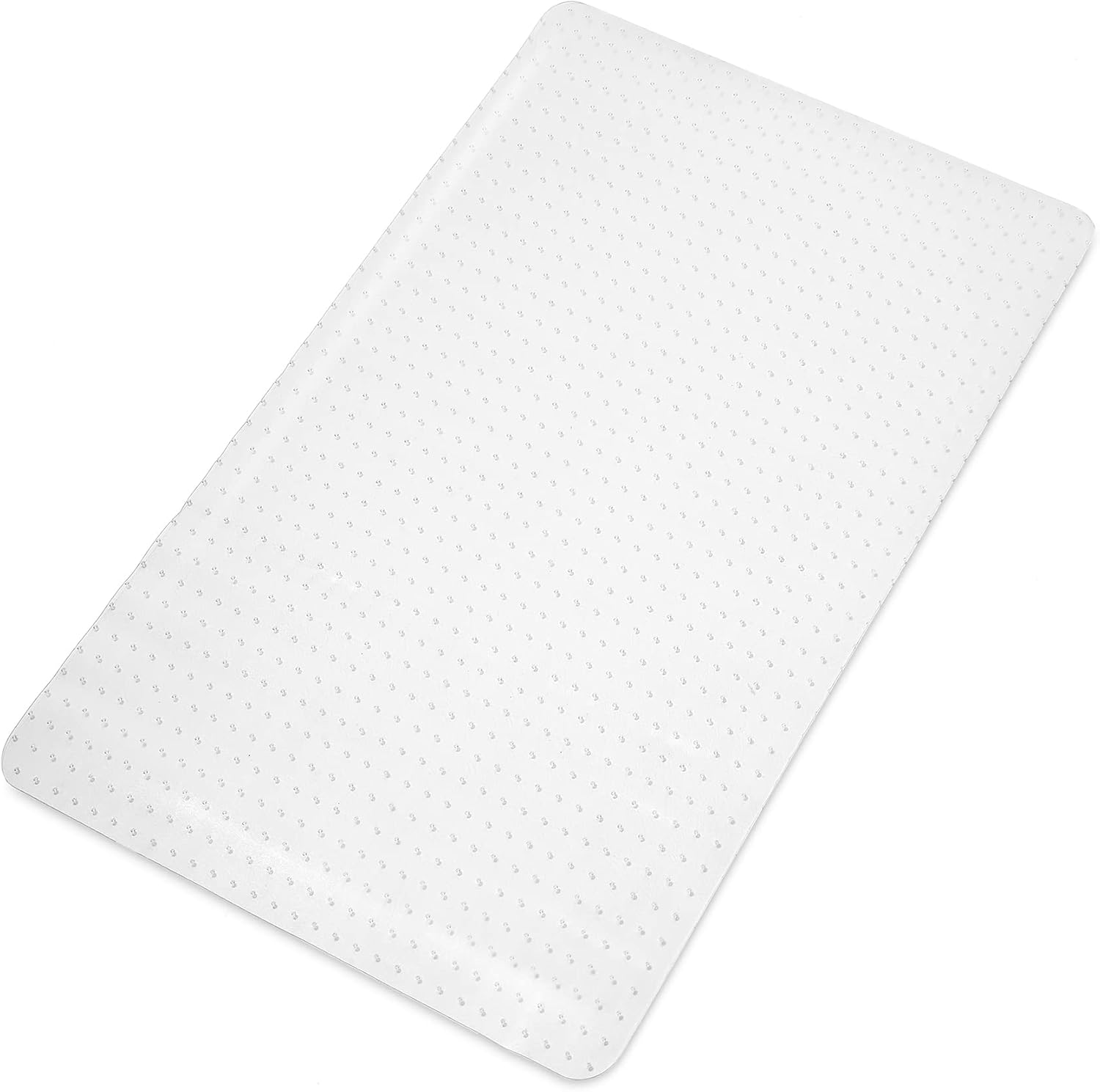 WorkOnIt 30" x 48" x2.2mm Thick Office Chair Desk Floor Mat for Low Pile Carpet, Clear