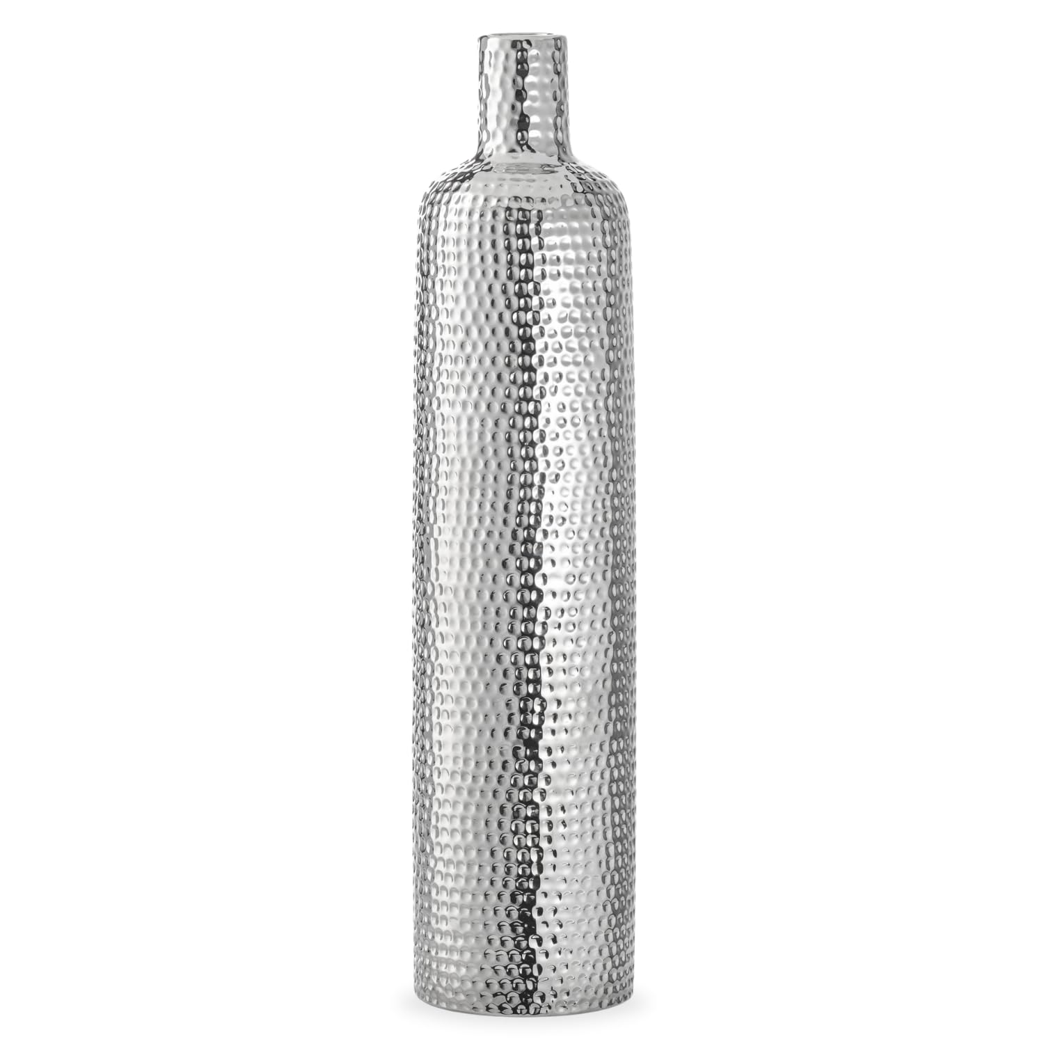 Amazon.co.jp: Torre & Tagus Helio 花用シルバー花瓶 - テクスチャー