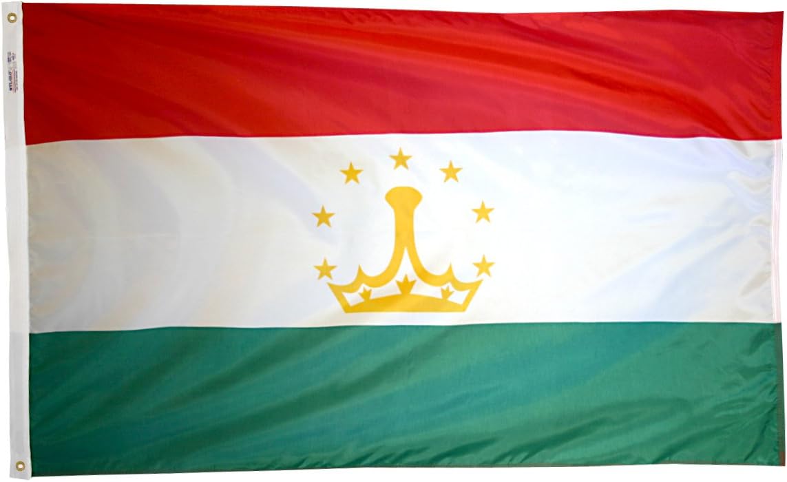 Annin Flagmakers Tajikistan Flag USA-Made to Official United Nations Design Specifications, 3 x 5 Feet (Model 973715)