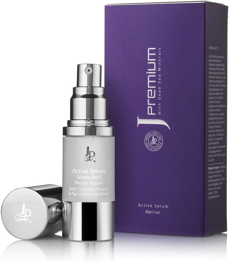 Premium Active Serum by Jericho for energetic glowing look, Enriched with Dead Sea Minerals, Pure Honey, Plant Extracts, Vitamins And Powerful Antioxidants