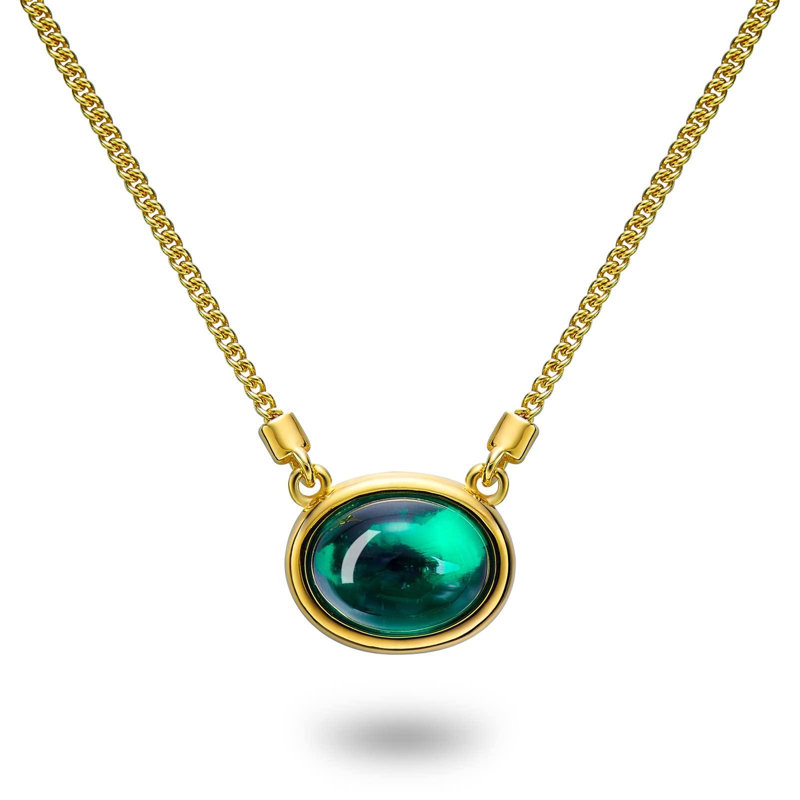 Collier émeraude or 18k de qualité supérieure pour une clarté unique
