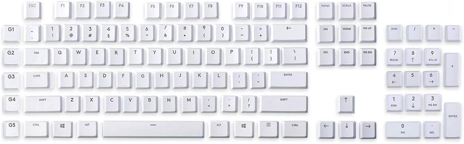 Ergonomic Textured Keycaps Easy Installation for G915/G913/G815/G813 TKL Gaming Keyboards