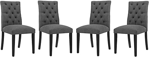 Miniatura 9 de Modway Juego de 4 sillas de comedor, 4 unidades, color beige