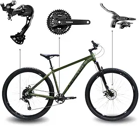 Bicicleta Aro 29 Absolute Nero 5 Shimano Alivio 27V Freio Hidráulico Quadro Alumínio Suspensão com Trava Absolute