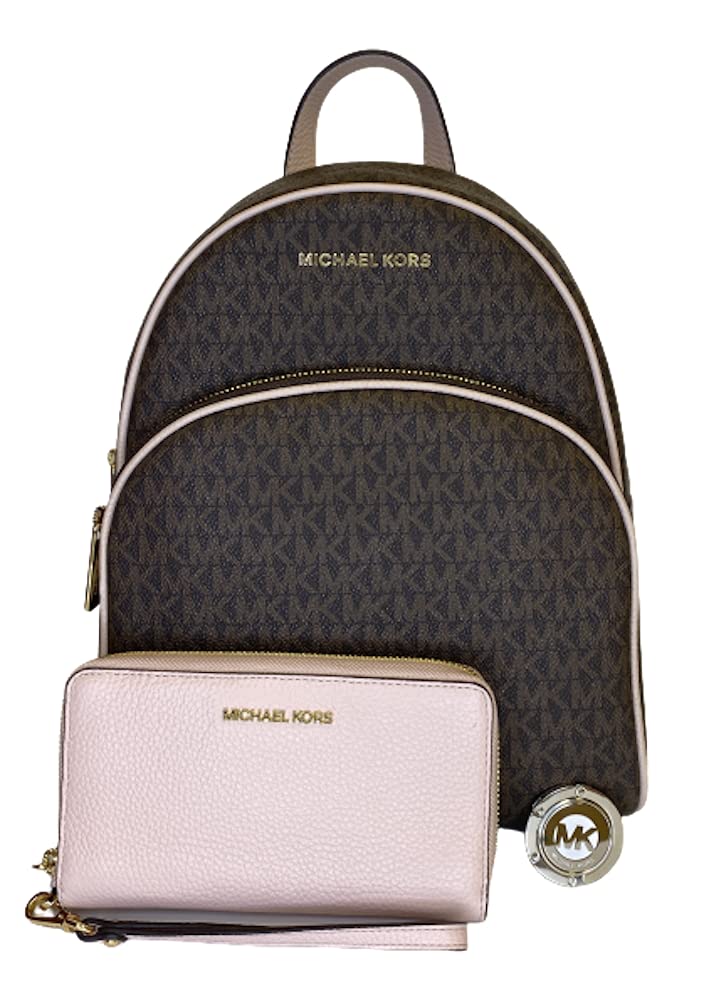 MICHAEL Michael Kors Abbey MD Backpack bundled with matching LG Flat MF Phone Wallet