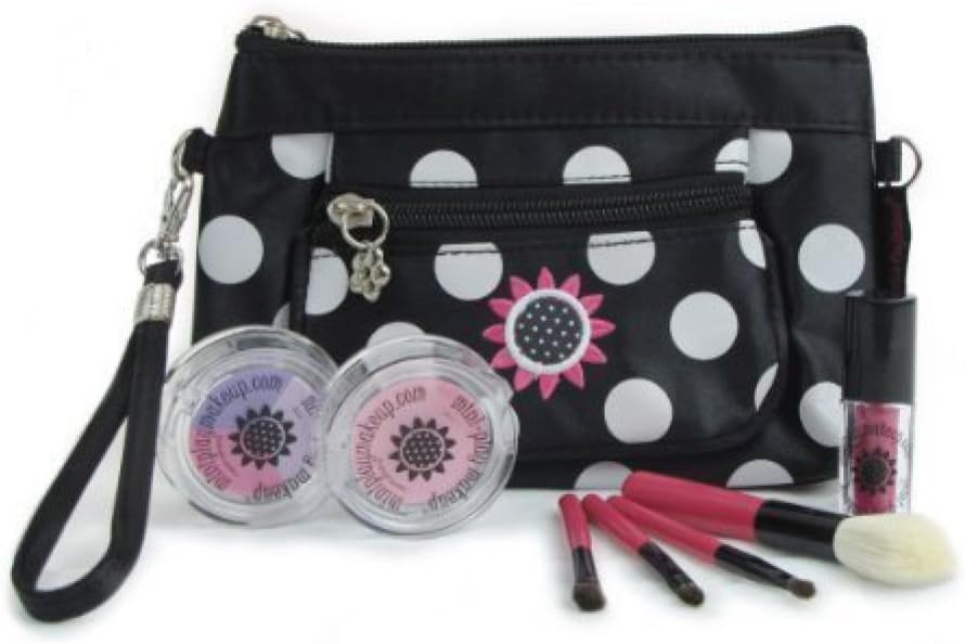 Mini Play Pretend Makeup: Mini-clutch Cosmetics Kit - Classic Black