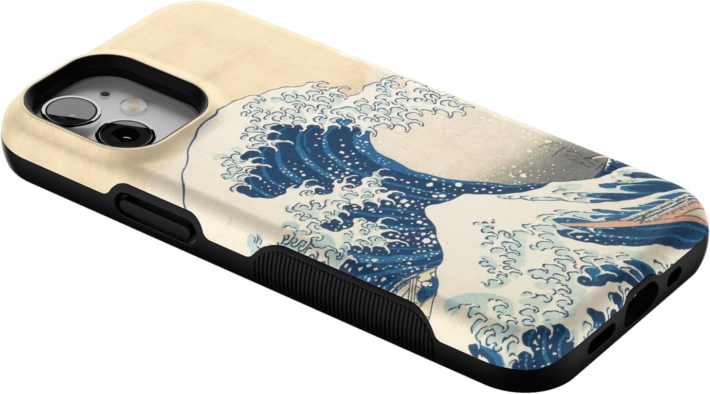 Casely iPhone 12 Mini Case | The Great Wave | The Met Series | Compatible with MagSafe | Bold Protective Design