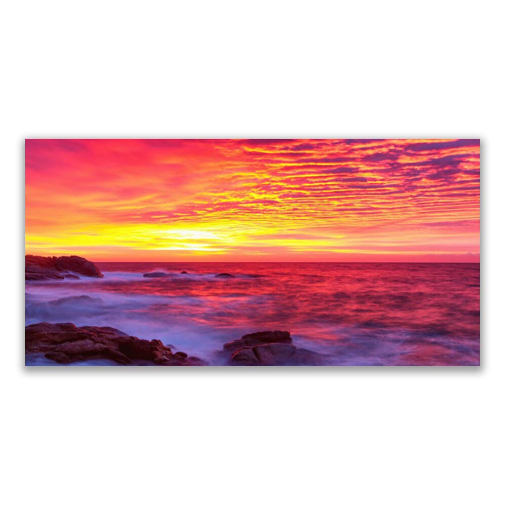 Tableau abstraction art impression sur toile 140x70cm de deco murale moderne
