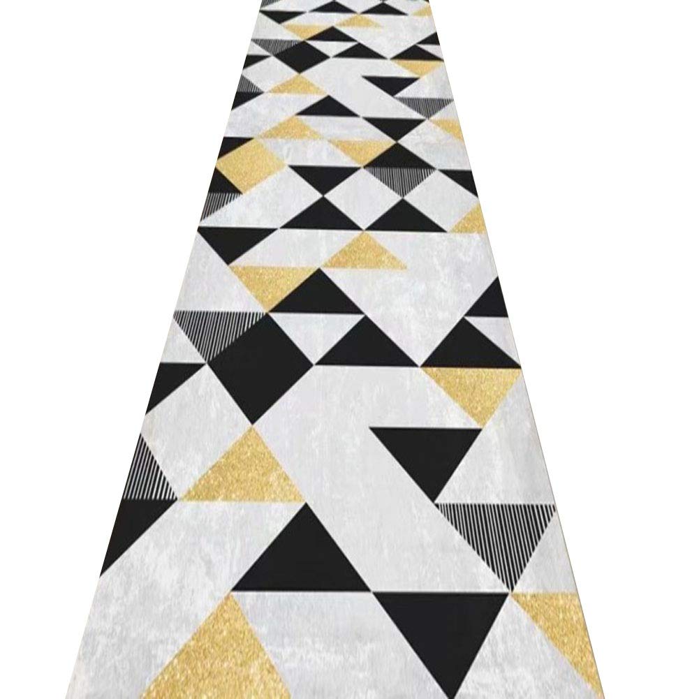 Tapis de passage d'allée moderne modèle A haute résistance pour table basse