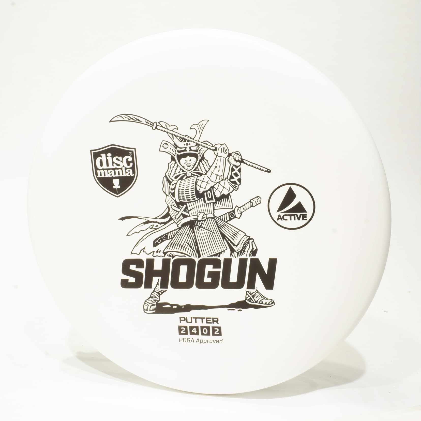 Discmania Active Shogun Disc Golf Putter & Approach Disc, Pick Color/Weight [Stamp & Exact Color May Vary] White 167-169 Grams