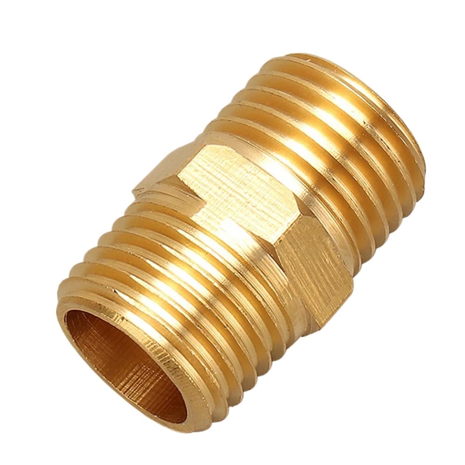 Connettori per tubi d'aria, Connettore rapido esagonale in ottone 1/8-1 in filettatura maschio-maschio acqua olio pneumatico(Kdhg6-4)