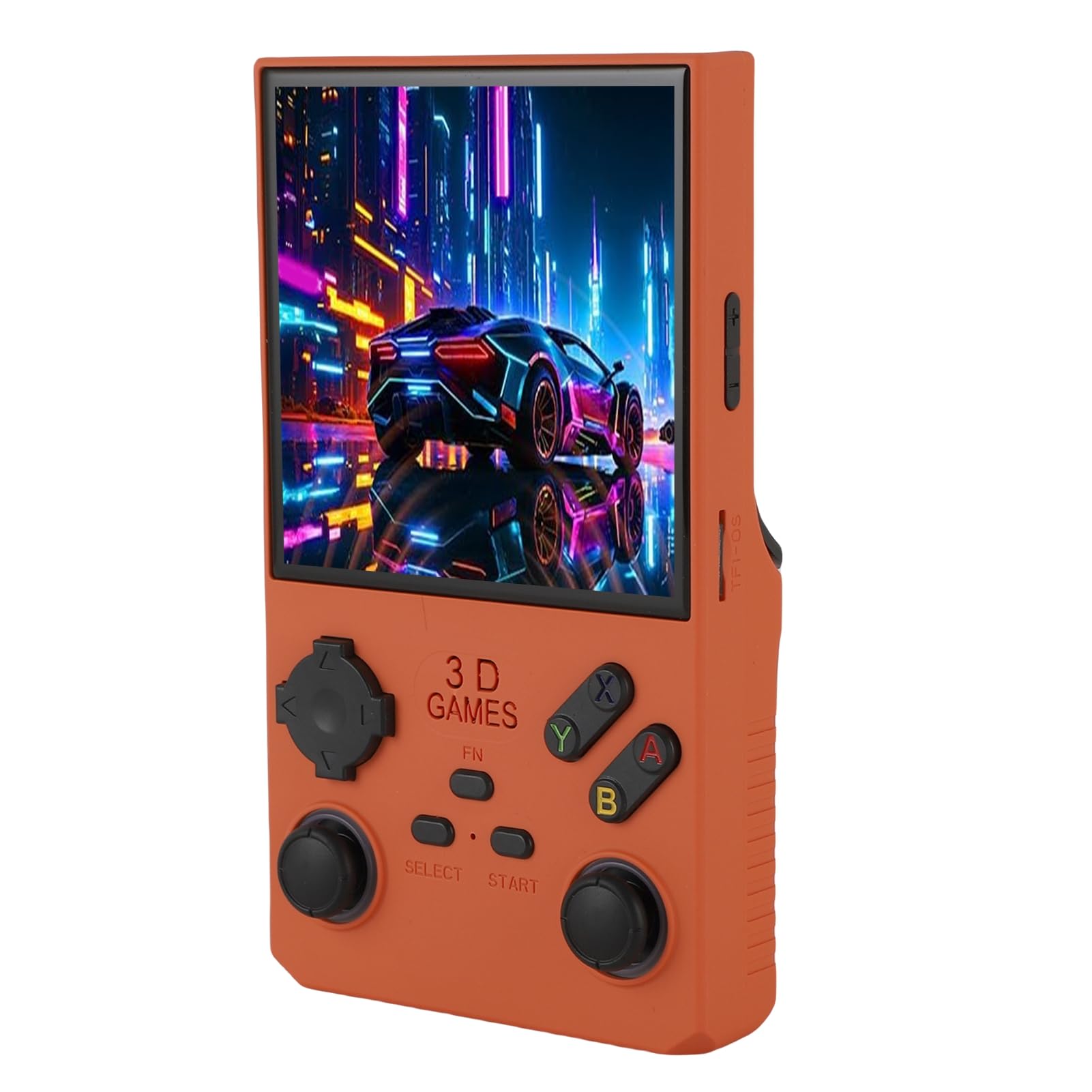 Cosiki Consola de Juegos Portátil Retro V40 MAX, Consola Retro con Pantalla de Vista Completa de 4 Pulgadas, Reproductor de Juegos con Parlantes Estéreo con Conector de 3,5 Mm y 4000 MAh, 45 (ORANGE)