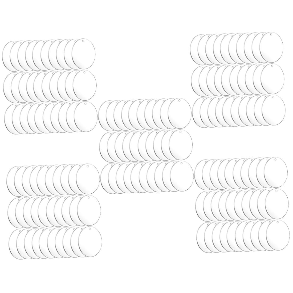 Disques acryliques ronds transparents et incassables pour loisirs créatifs personnalisés