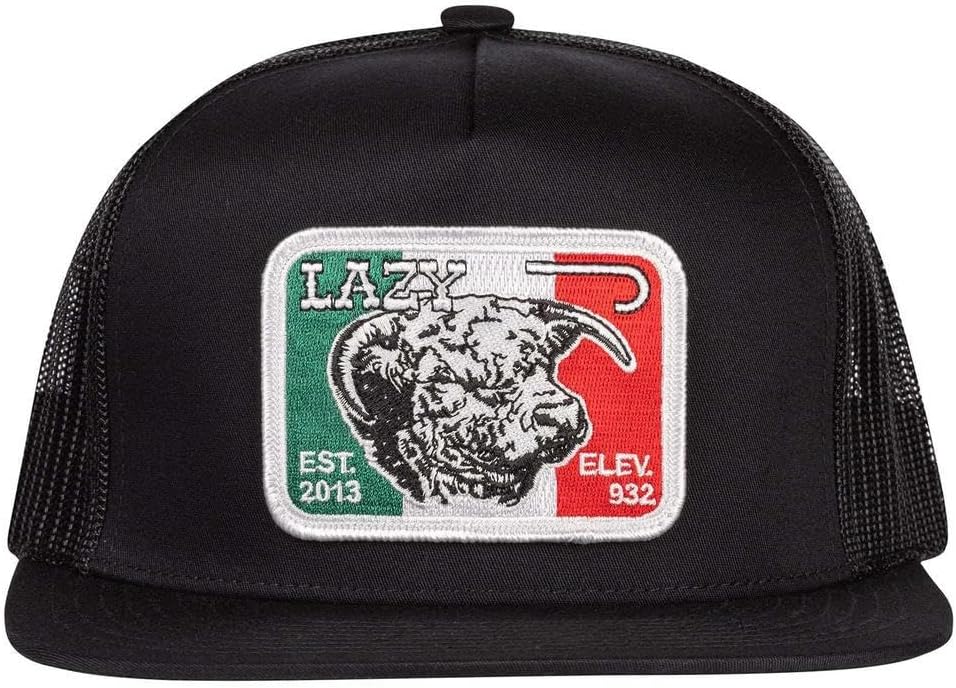 Lazy J Ranch Mexico Elevation Classic Five Panel Trucker Hat - Adjustable Unisex Country Hats, Vintage Trucker Hat