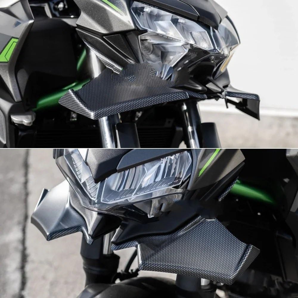 Wingletów Motocyklowych Włókna Boczne Owiewki Wing Do Z650 2021-2024