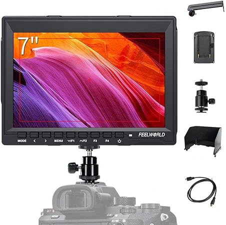 Amazon Feelworld カメラ ビデオカメラ用モニター 7インチ Ips 超薄型 Hd 1280 800 4k Hdmi 出力 入力 Fw759 日本語設定 オンカメラ フィールドモニター 一眼レフ ディスプレイ カメラ撮影確認用 一 Feelworld 家電 カメラ