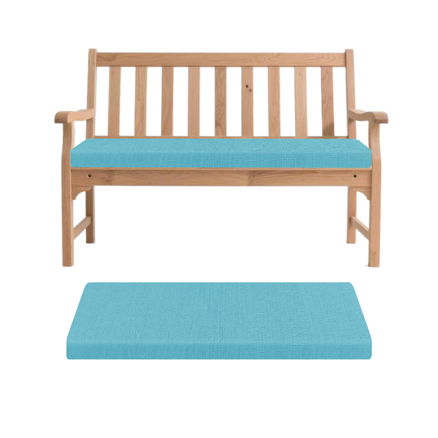 Holomaalahi cushion for outdoor bench 190x55x5cm with Removable Cover for Sofa Bay Window Swing Seat Long Chair