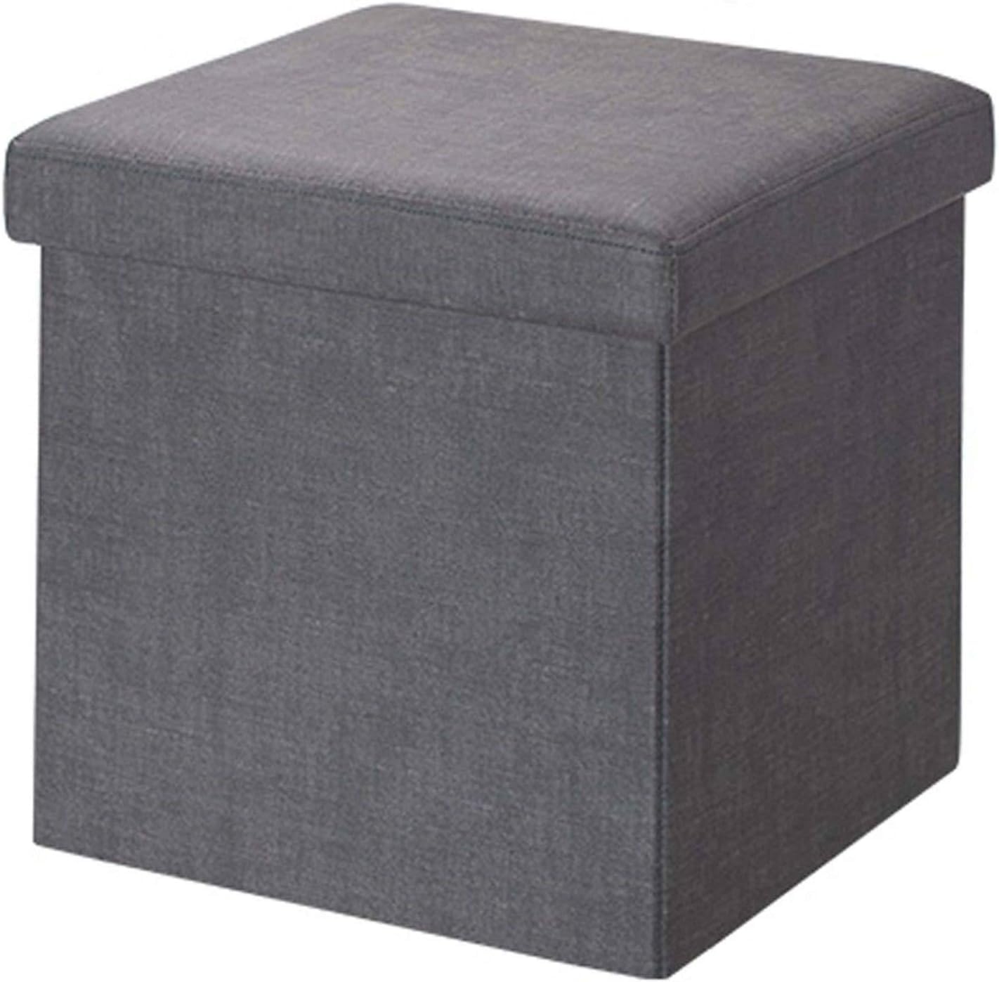Peu encombrant repose-pieds tabouret coffre pliant gris 100kg max