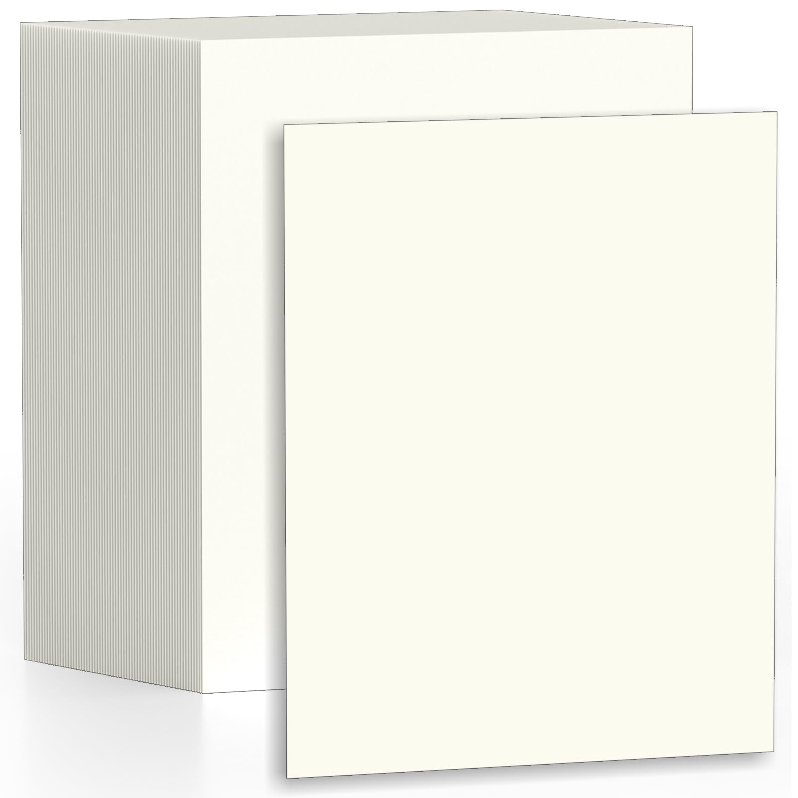 Photo 1 of 120 Sheets Cream Cardstock Printer Paper 8.5 x 11, Ivory Cardstock Paper, Construction Paper 8.5 x 11, Card Stock Paper 8.5x11, 200GSM Thick Cardstock for DIY Cards, Greeting Cards, Wedding Invitation