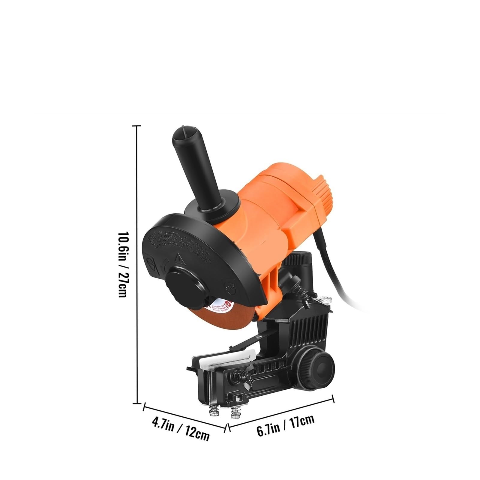 Amoladora de motosierra eléctrica de 85W, afilador de cadena ajustable de 5000RPM, banco de herramientas/máquina de pulir montada en la pared, lijadora de ruedas