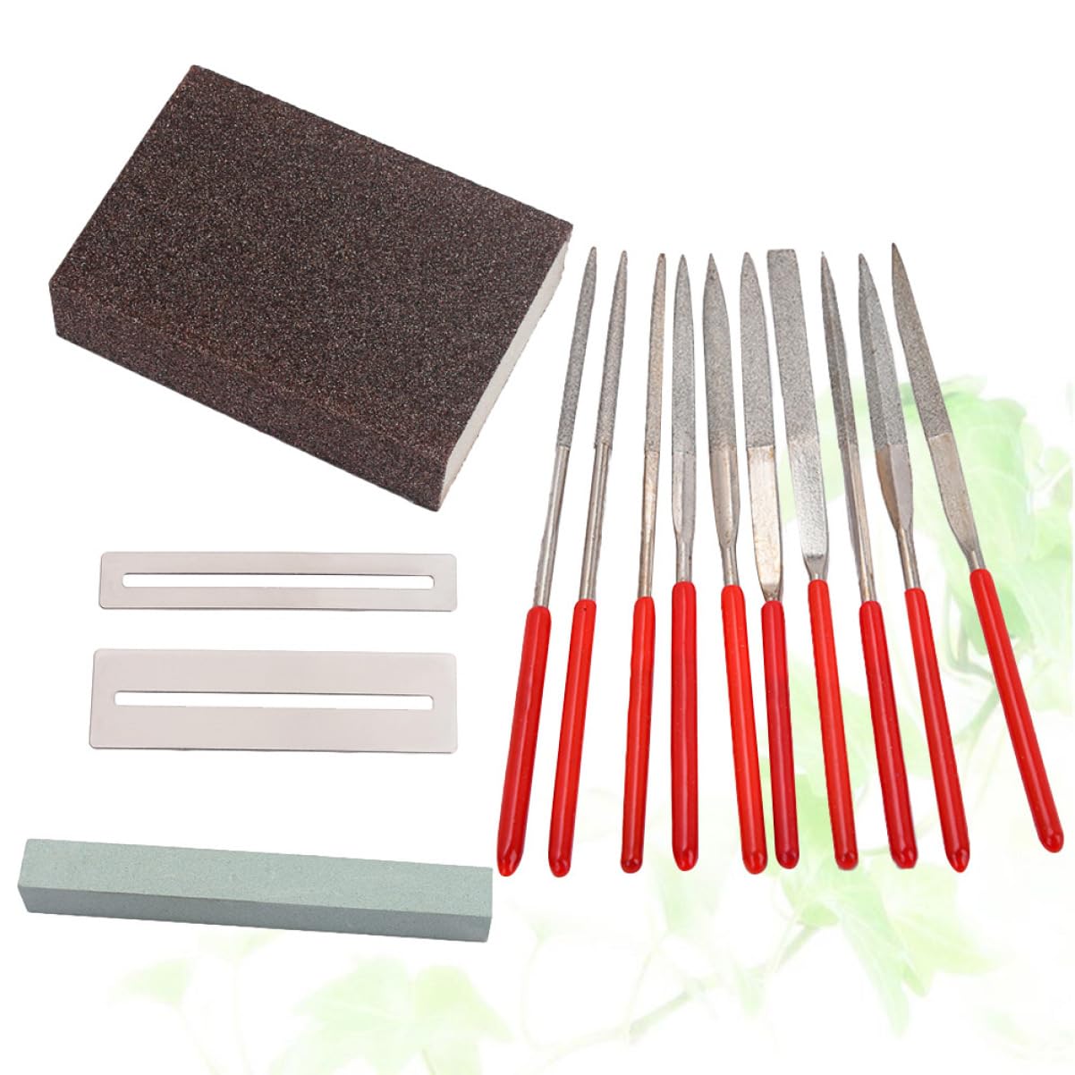ibasenice 28pièces Kit Outils De Réparation Guitare Ensemble De Meulage Outils Professionnels Pour Guitares Acoustiques Et Électriques Ukeleles Et Basses Comprend Pierre à Meuler Et