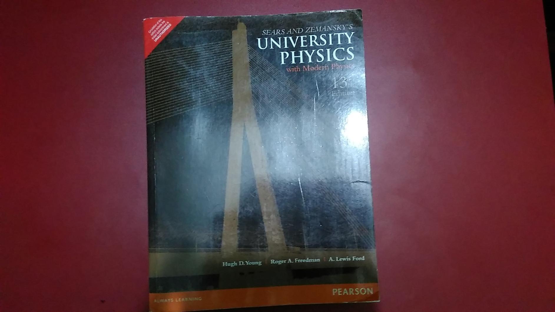 university physics with modern physics by Hugh D. Young 13th edition