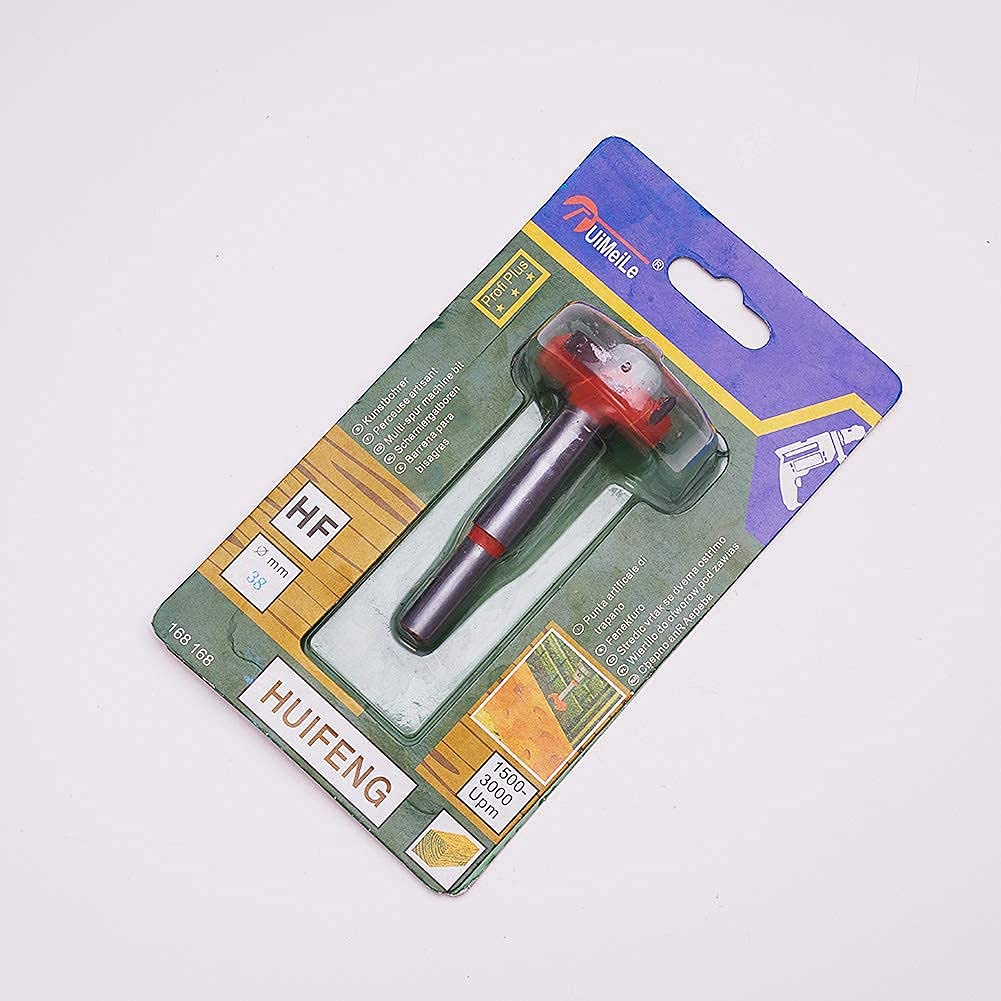 Forstner Drill Bits 1.5" Woodworking Hole Saw Boring Drill Bits Carbide Wood Drilling Cutter with 3/8inch Round Handle for Wood Plastic Plywood
