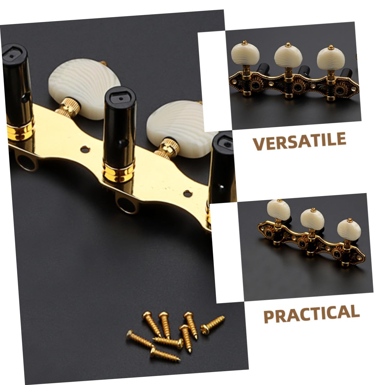 SUPVOX Gitarren Stimmwirbel aus Langlebige Gitarrenmechaniken Präzise Akustikgitarren Zubehör Ersatzteile für Klassische Gitarren Einfache Montage und Reibungsloses Einstimmen
