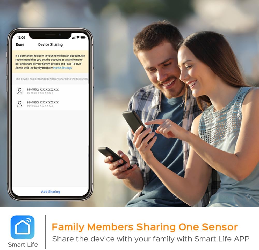 SOLO Smart WiFi Door Window Sensor Power Plug Real time App Notification Compatible with Alexa Echo Google Home SmartLife/Tuya APP Control No Hub Required Create Scene Home Automation 2Pk, White