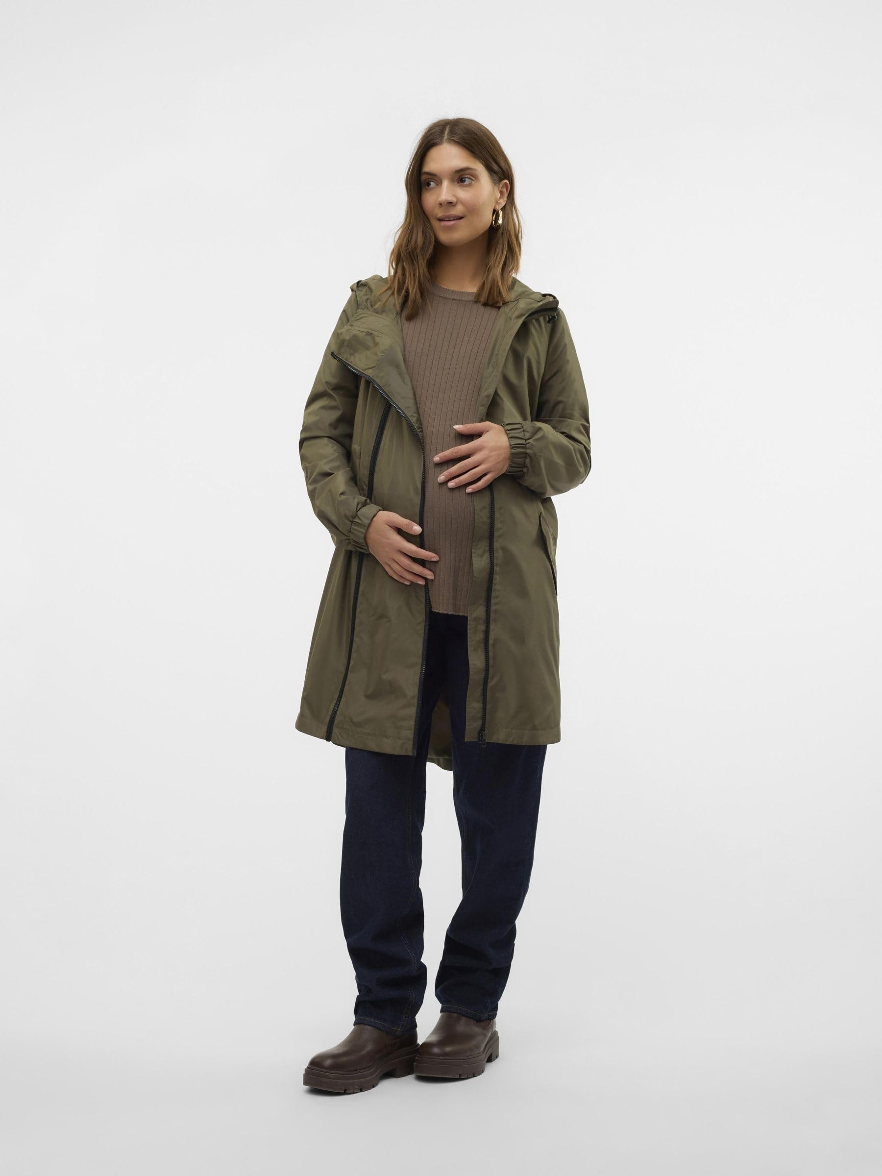 MAMALICIOUS Female Jacke Stehkragen Elastische Bündchen Mantel | Jacket