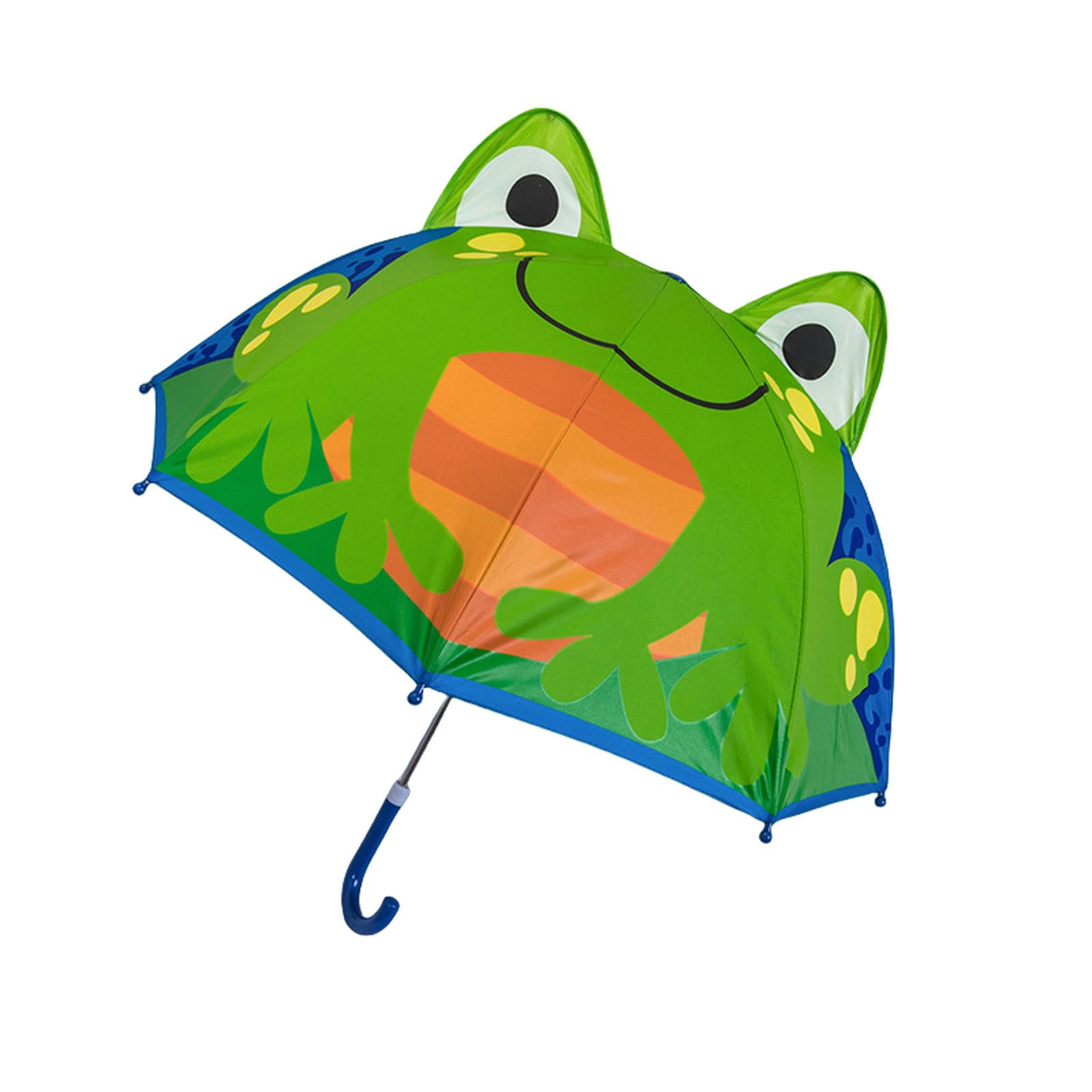 OonMan kids umbrella Children'S Umbrella Girl Kid Baby Long Handle Children'S Umbrella-Little Frog