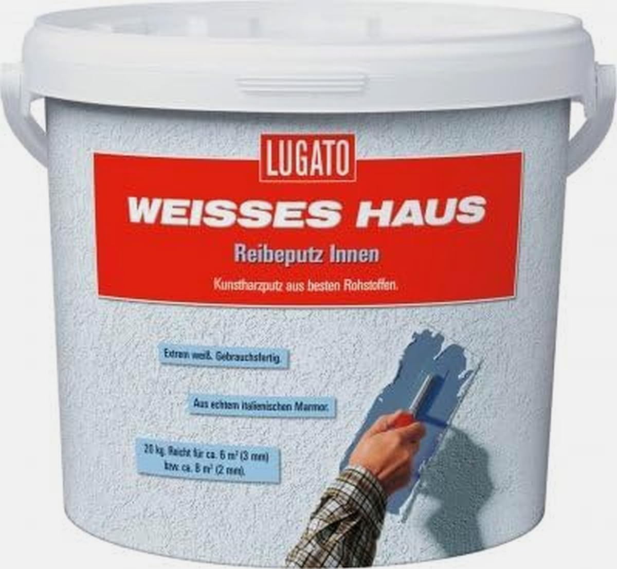 Lugato Weisses Haus Reibeputz Innen 2mm 8 kg