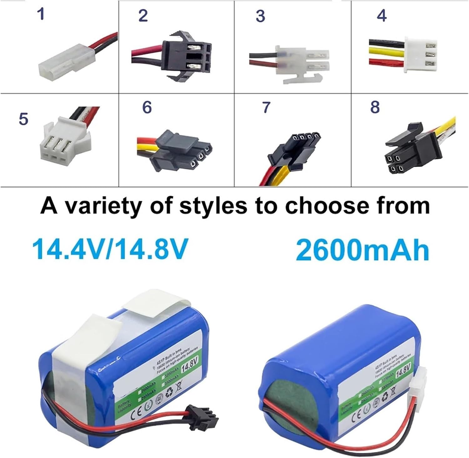 Compatible for Gegeng， 2600mAh Vacuum Cleaner Battery，Compatible for Panasonic/Compatible for ILIFE/Compatible for FLYCO/Compatible for Eufy,Battery Replacement Parts(No.3)