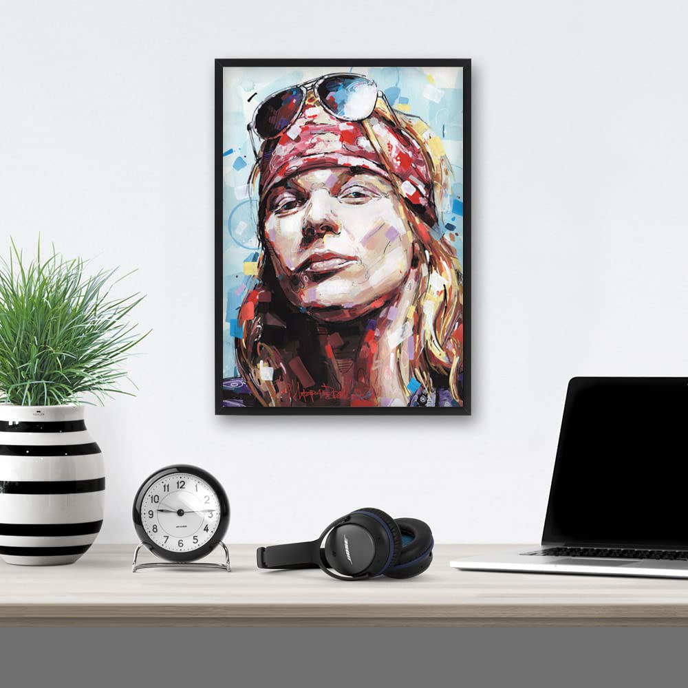 Hard Rock 01 poster 29,7 x 42 cm (A3) - incorniciato e firmato
