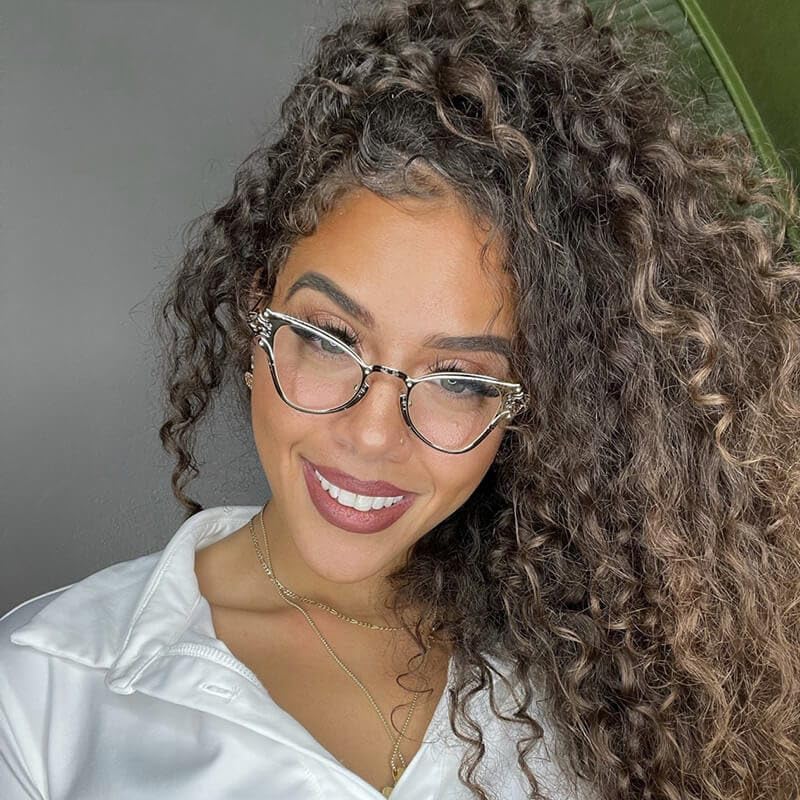 Miniatura 2 de VOOGLAM Gafas de bloqueo de luz azul ojo de gato con estilo para mujer, antifatiga ocular, gafas UV Chuchin