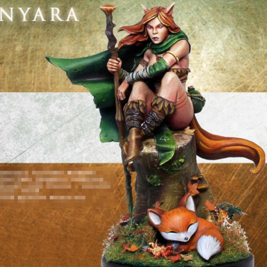 1/24 Figura del Modello in Resina GK, Nyara, Tema Fantasy, Kit smontato e Non Dipinto