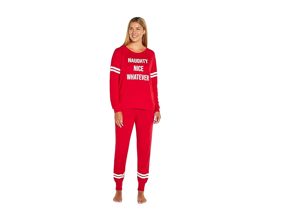 Wildfox Holiday Whatever Set (Crimson) Women's Pajama Sets INTERNATIONAL SHIPPING