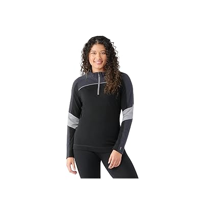Smartwool Classic Thermal Merino Base Layer Colorblock 1/4 Zip Women